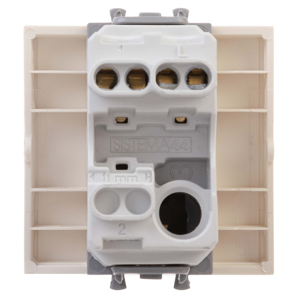 Купить DKC Кнопка одноклавишная модульная, "Avanti", "Ванильная дымка", 2 модуля