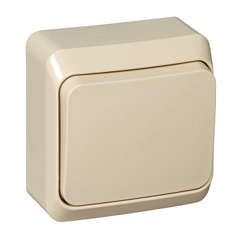 Systeme Electric Этюд наруж Крем Переключатель 1-клавишный