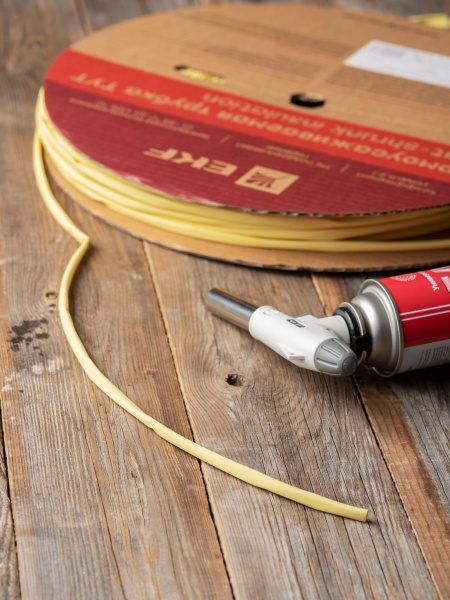 Купить EKF PROxima Термоусаживаемая трубка ТУТ нг 6/3 желтая рулон