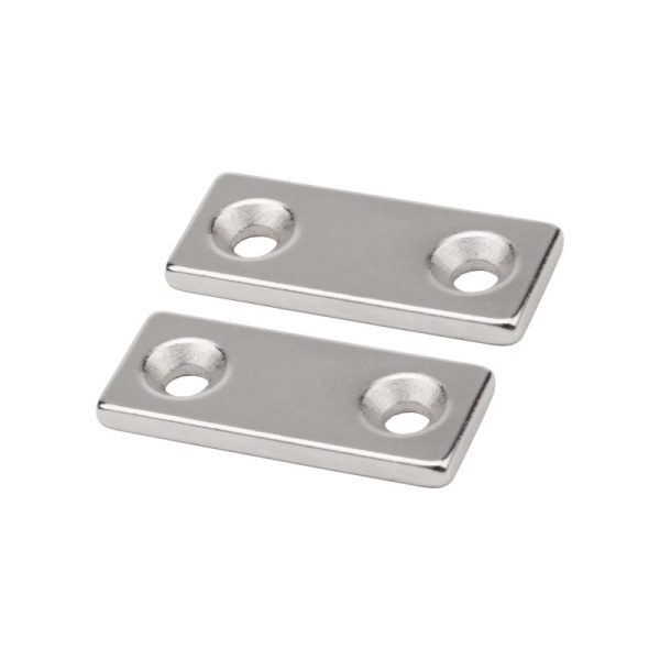 Неодимовый магнитный прямоугольник 35х15х3 мм с зенковкой 8х4 мм (упаковка 1 шт.) Rexant 72-3703