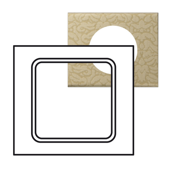 Купить Legrand Celiane2 Кожа карамель Рамка 1-я (2 мод) 069421