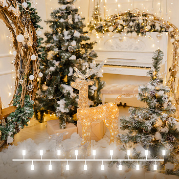 Eurosvet Гирлянда Нить 400-008 теплый белый 10м IP20 a056043