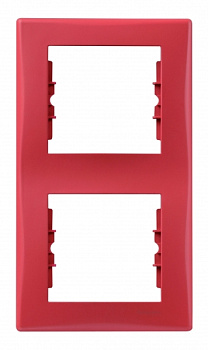 SE Sedna Красная Рамка 2-ая вертикальная SDN5801141