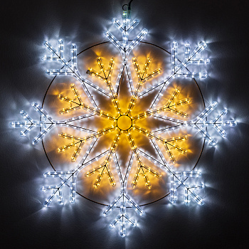 Arlight Фигура ARD-SNOWFLAKE-M12-900x900-720LED White/Warm (230V, 43W) (Ardecoled, IP65) 034262