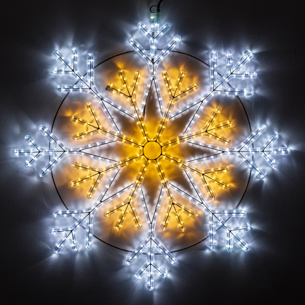 Arlight Фигура ARD-SNOWFLAKE-M12-900x900-720LED White/Warm (230V, 43W) (Ardecoled, IP65) 034262