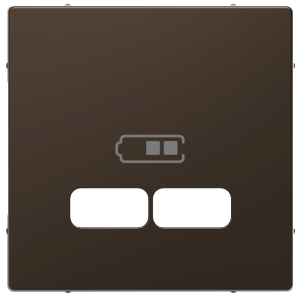 SE Merten D-Life Мокко Центральная накладка для USB механизма 2,1А MTN4367-6052