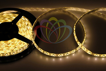 LAMPER LED лента силикон, 8 мм, IP65, SMD 2835, 60 LED/m, 12 V, цвет свечения теплый белый 141-356