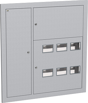 IEK LIGHT Корпус металлический ЩЭ-6-Э 36 IP31 (слаботочный отсек слева) LIGHT