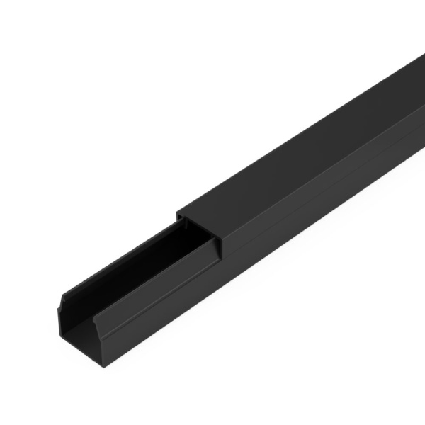 Промрукав Кабель-канал черный 2-й замок в п/э 12х12 мм (120 м/уп) PR03.0208