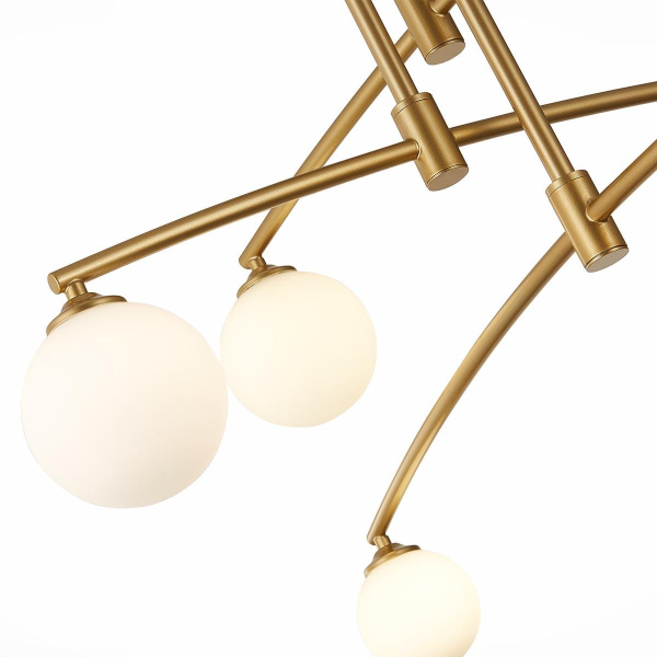 ST Luce SL1208.302.06 Светильник потолочный Золото/Белый G9 6*3W Купить ST Luce SL1208.302.06 Светильник потолочный Золото/Белый G9 6*3W