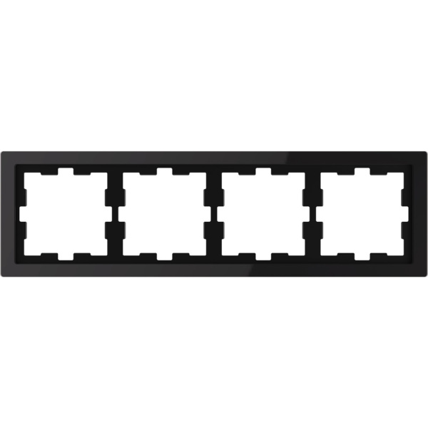 SE Merten D-Life Черный Оникс Рамка 4-ая MTN4040-6503