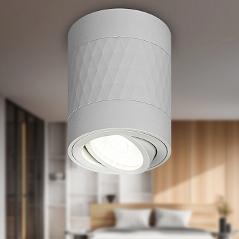 ЭРА Светильник настенно-потолочный спот ЭРА OL33 WH MR16 GU10 IP20 белый