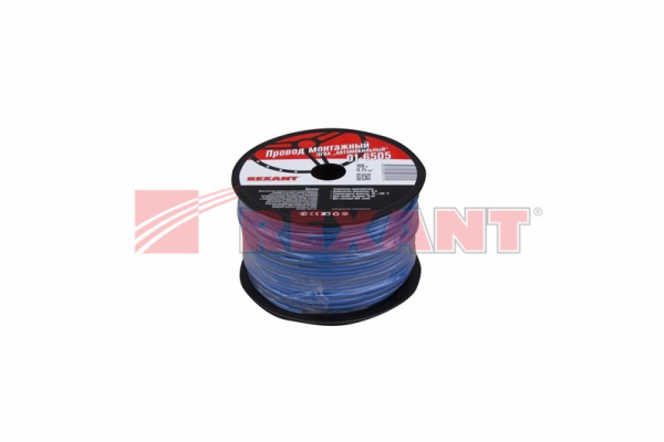 Купить Провод ПГВА 1 х 0.75мм², 100м, СИНИЙ Rexant 01-6505