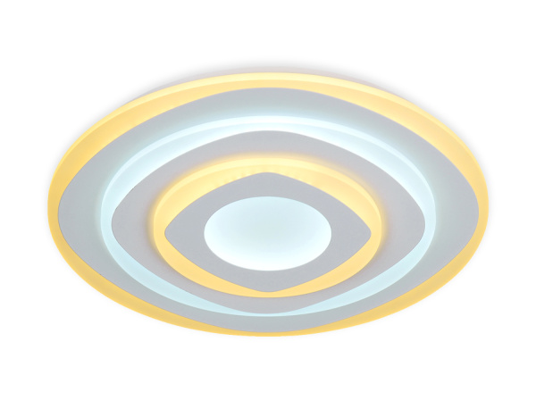 Ambrella Потолочный светодиодный светильник с пультом FA788 WH белый 92W D500*60 (ПДУ РАДИО 2.4)