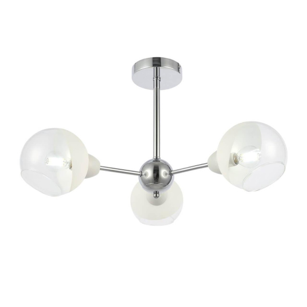 Evoluce SLE102702-03 Светильник потолочный Хром/Прозрачный, Матовый никель E14 3*40W