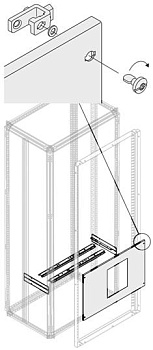 ABB Комплект верт.E1.2 3/4P FIX блок.W=600мм 1STQ008184A0000