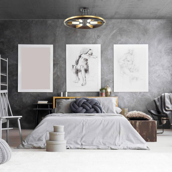 Купить Lumion 4401/6C LN19 148 золотой, черный Люстра потолочная E27 6*60W 220V MAEVE