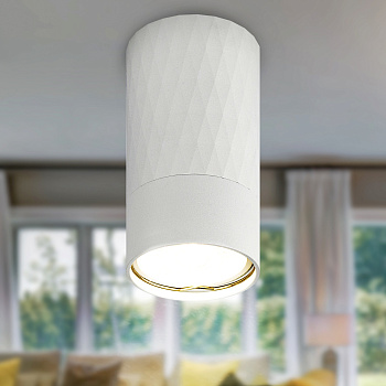 ЭРА Светильник настенно-потолочный спот ЭРА OL31 WH MR16 GU10 IP20 белый