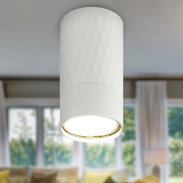 ЭРА Светильник настенно-потолочный спот ЭРА OL31 WH MR16 GU10 IP20 белый