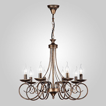 Eurosvet Люстра 22404/8 черный с золотом 00000062451