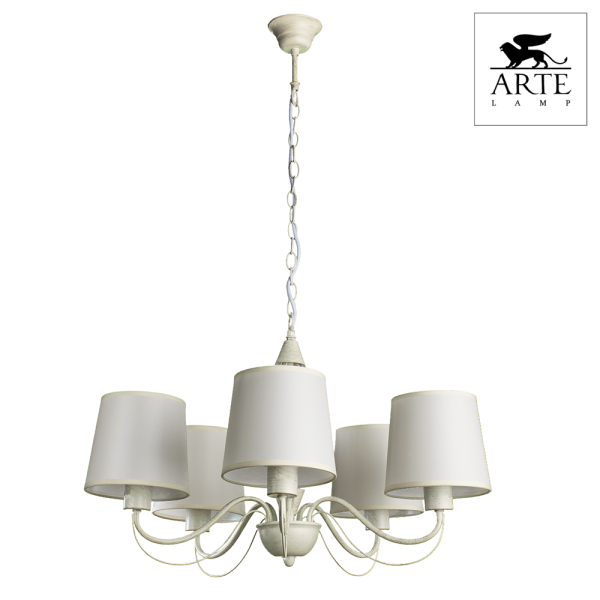 Arte Lamp Orlean Белая Люстра 40W E27 A9310LM-5WG Купить Arte Lamp Orlean Белая Люстра 40W E27 A9310LM-5WG