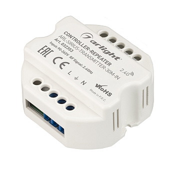 Arlight Контроллер-усилитель ARL-SIRIUS-TRANSMITTER-30M-IN (230V, 2.4G) (IP20 Пластик, 3 года) 032353