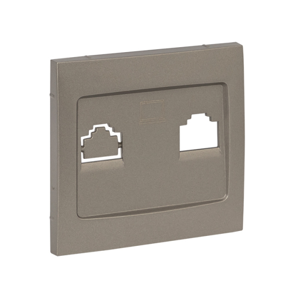 Купить EKF PROxima Валенсия лицевая панель розетки RJ-45 1-местная кашемир