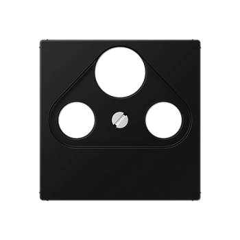 JUNG A Flow/A 550 Черный матовый Крышка для TV-FM-SAT розетки A561BFPLSATSWM