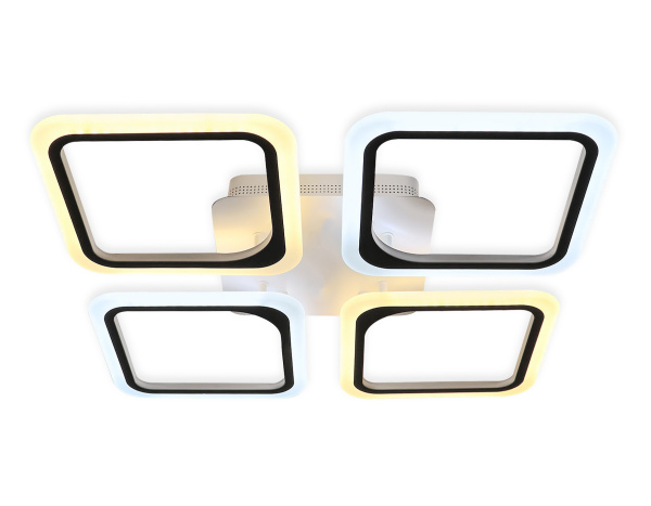 Купить Ambrella Потолочный светодиодный светильник с пультом FA4375/4 WH белый 4200K/3000K+6400K/6400K+3000K 73W 530*530*75 (ПДУ ИК)