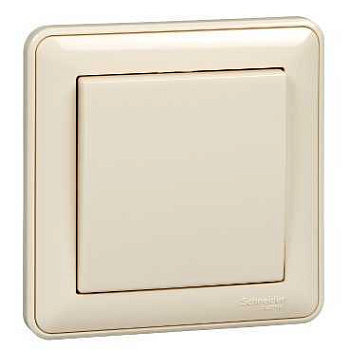 Systeme Electric Wessen 59 Беж Выключатель 1-клавишный, 10А (в сборе)