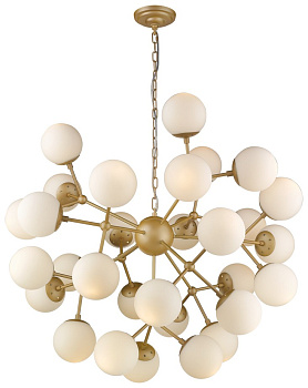 Wertmark WE236.30.403 Люстра подвесная Шампань/Белый E27 30*60W