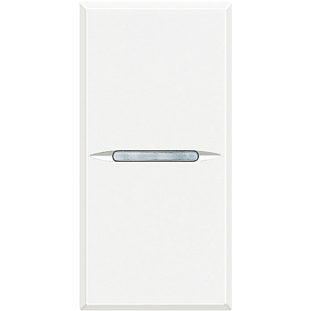 BT Axolute White Axial Выключатель кнопочный (NO контакт) 16 А 1 мод HD4005
