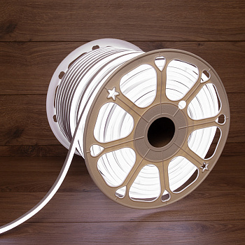 NEON-NIGHT Гибкий неон LED SMD 8х16 мм, двухсторонний, белый, 120 LED/м, бухта 100 м 131-095