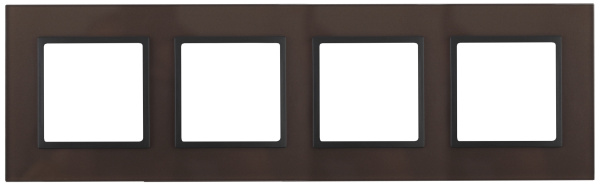 ЭРА 14-5104-13 Elegance Бронза/антрацит Стекло Рамка 4-ая