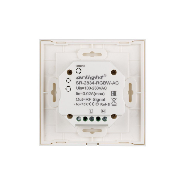 Купить Arlight Панель Sens SR-2834RGBW-AC-RF-IN White (220V,RGBW,1 зона) (IP20 Пластик, 3 года) 022196