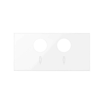 Simon 100 Белый глянец Накладка розетки R-TV+SAT 10000053-130
