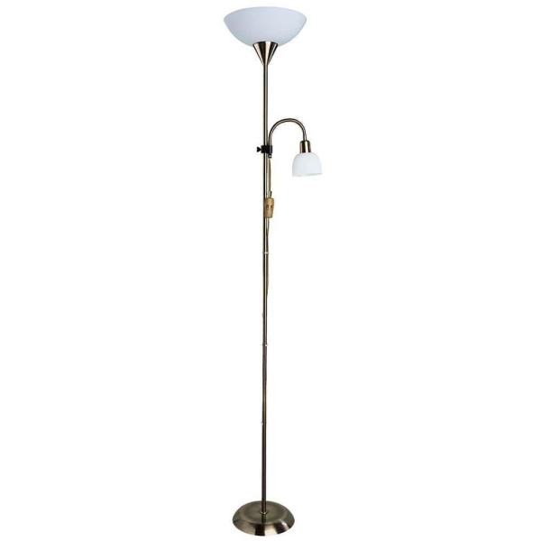 Arte Lamp Duetto Бронза/Белый Торшер 60W/25W E14/E27 A9569PN-2AB