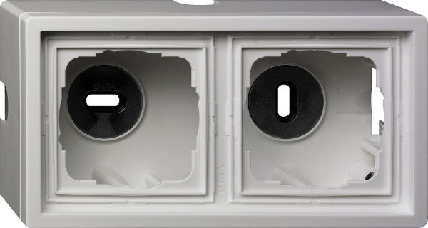 Gira Рамка для открытого монтажа двойная 0062112