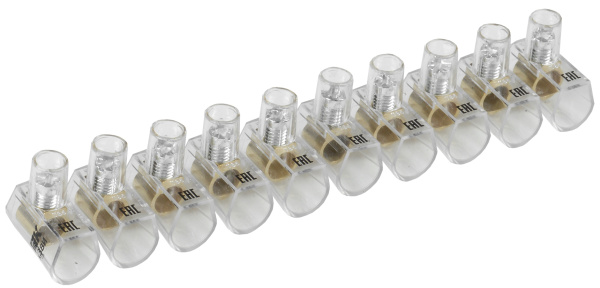 IEK Зажим винтовой  концевой изолированный КЗВИ 6,0мм2  (10x1)