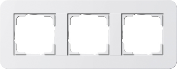 Gira E3 Белый глянцевый Рамка 3-ая 0213410