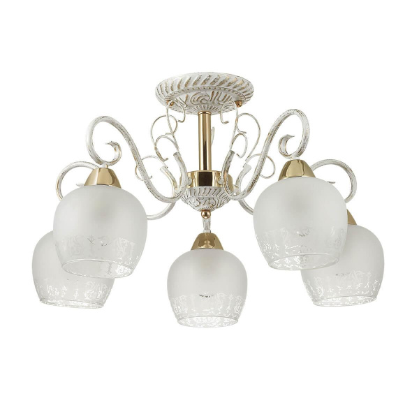 Купить Lumion 3505/5C LN18 231 белый/зол.патина/золото Люстра потолочная E27 5*60W 220V BIANCOPA