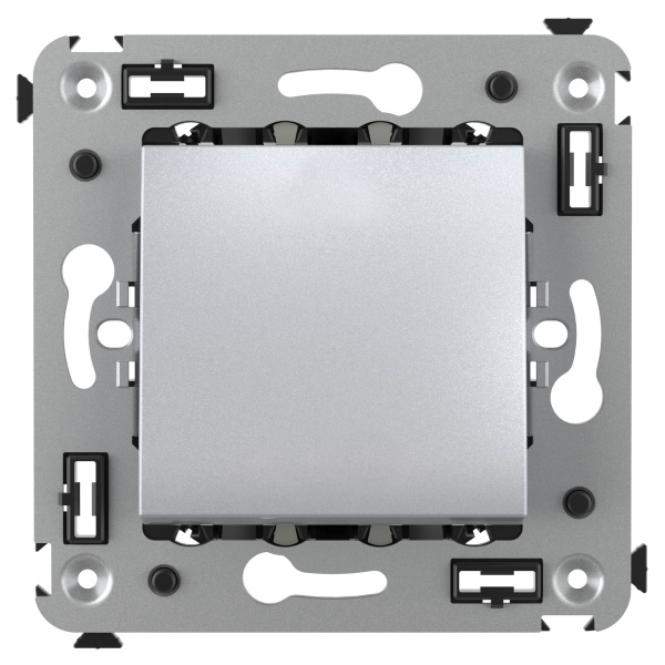 Купить DKC Выключатель одноклавишный в стену, "Avanti", "Закаленная сталь"