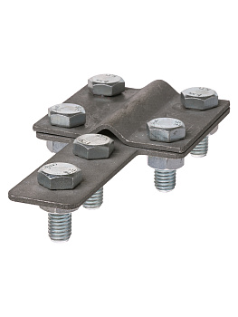 TDM Зажим контрольный полоса-прут , полоса 40х4 - прут Ø6-10 мм, термодиффузия SQ2401-0046