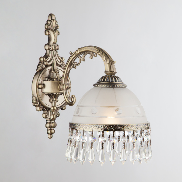 Eurosvet Бра с хрусталем 22823/1 античная бронза 00000068985