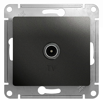 Systeme Electric Glossa Антрацит Розетка TV проходная 4DB