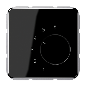 JUNG комнатный термостат, чёрный TRCD246SW