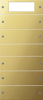 Gira KNX S-55 Латунь Комплект клавиш Plus, 5 шт. (2+3) к сенс. выключателю 514500 2145606