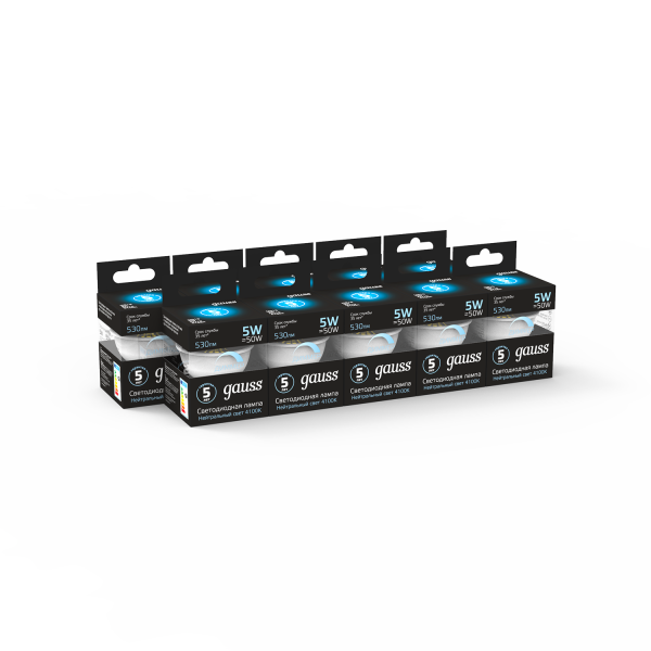 Купить Gauss Лампа MR16 5W 530lm 4100K GU10 диммируемая LED 101506205-D