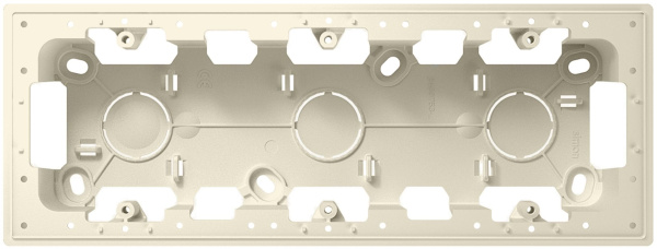 Купить Simon 24 Слоновая кость Коробка монтажная для накладного монтажа на 3 модуля 2400753-031