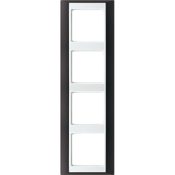 JUNG А Plus Антрацит/Белая Рамка 4-ая AP584ANTWW